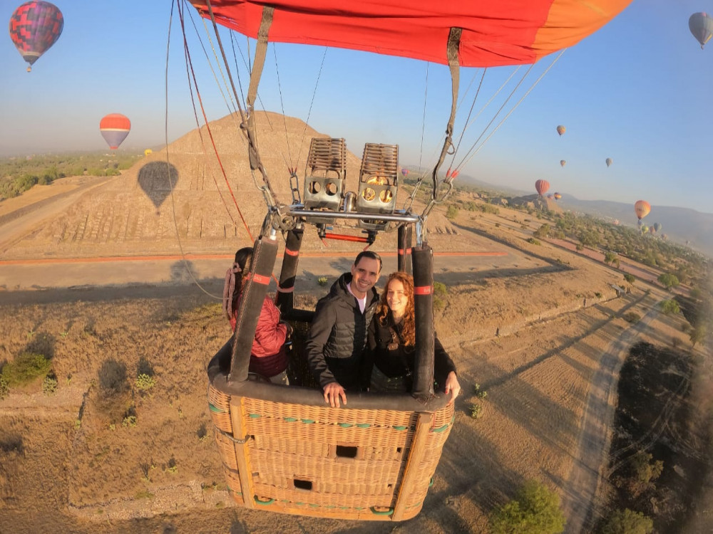 Balloon Flight over Teotihuacan