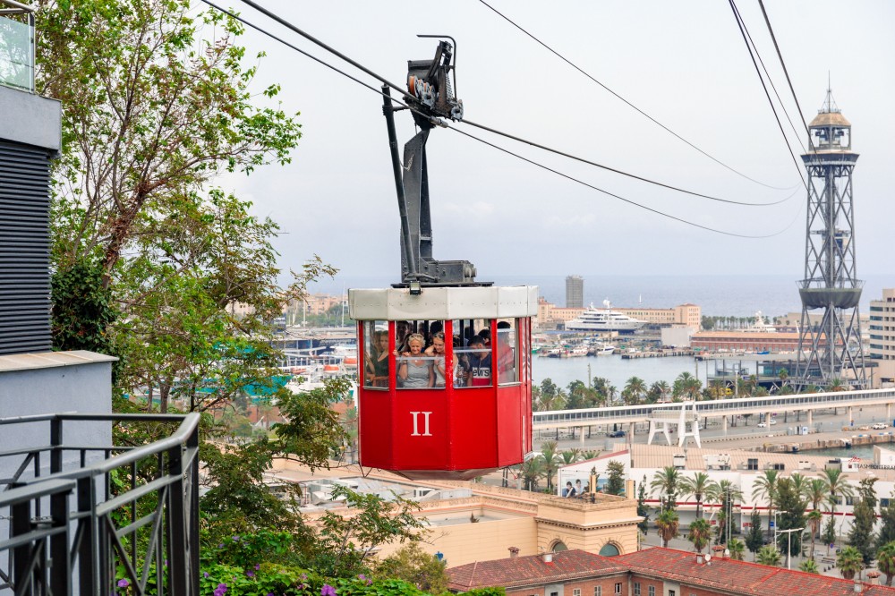 Barcelona Dine Around, Panoramic Montjuic Cable Car Ride Barcelona