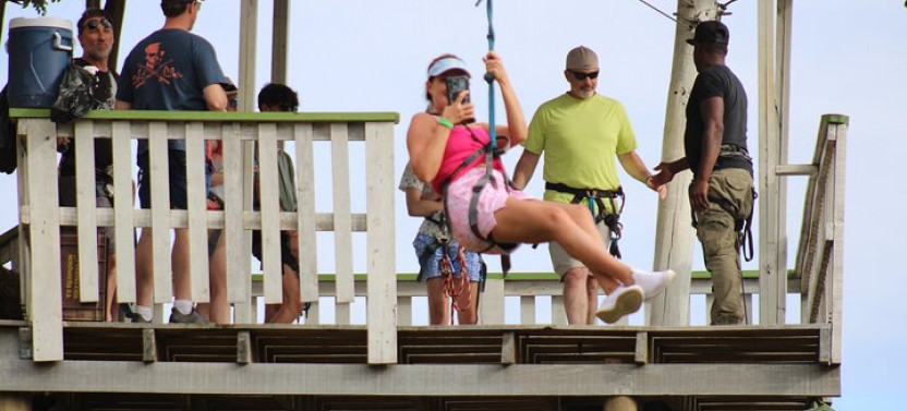 Jungle Top Zip Line with Monkey, Slots Eco-park