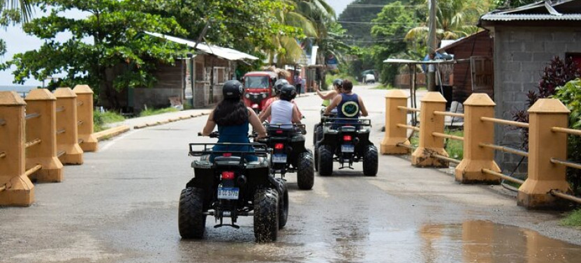 Roatan ATV Adventure with Zip-line Monkey, Sloth Park and Beach