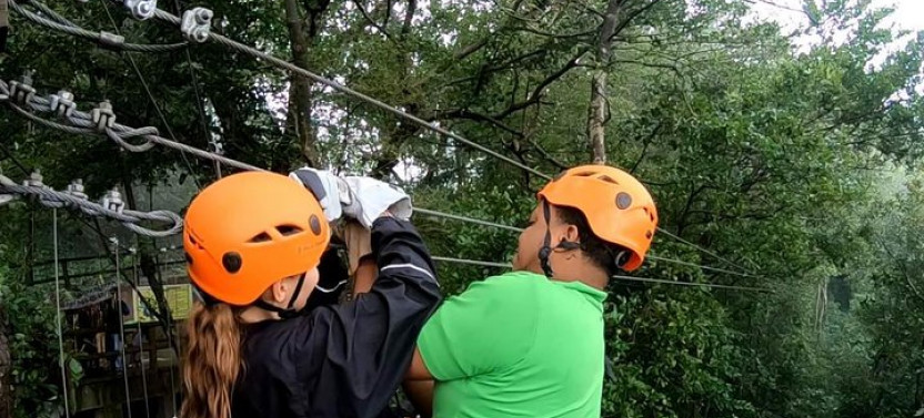 Half-day Combo Horseback, Zip Line, Monkey, Sloths and Snorkel