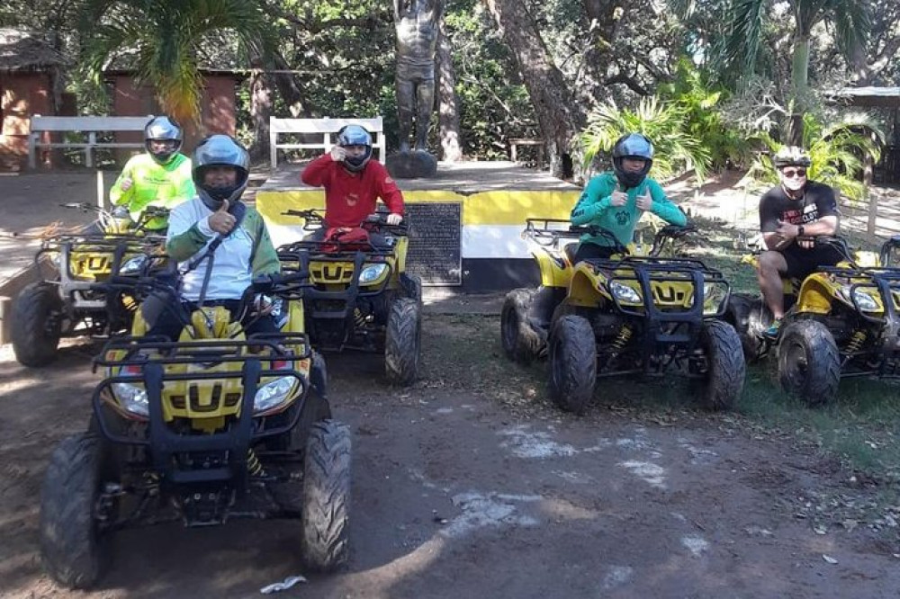 Roatan ATV Four Wheeler Bikes Plus Reef Snorkel By Boat And Beach