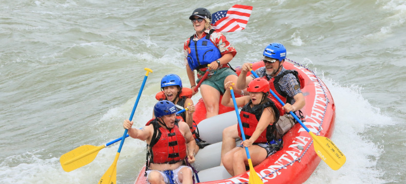 Yellowstone River Whitewater 8 Mile Paradise Raft Trip