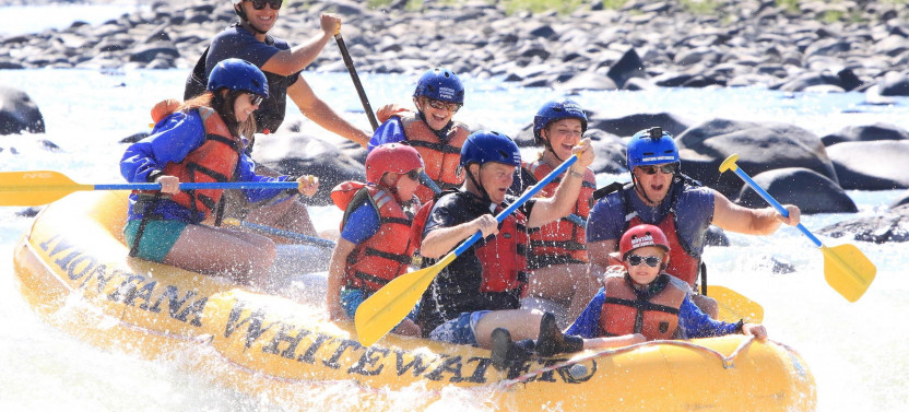 Yellowstone River Whitewater 8 Mile Paradise Raft Trip