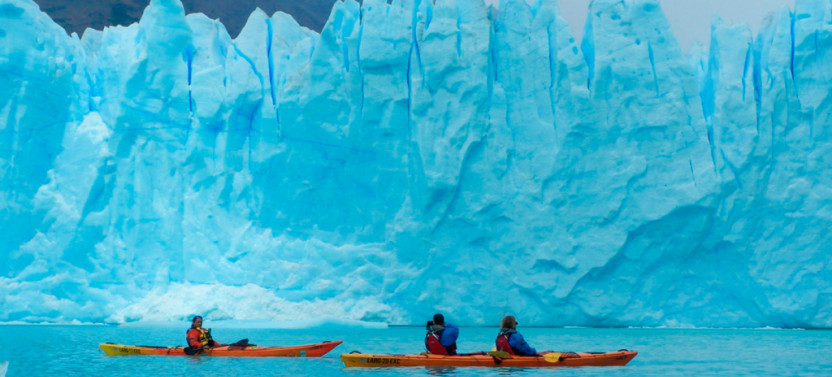 Solo Kayaking Between Glaciers