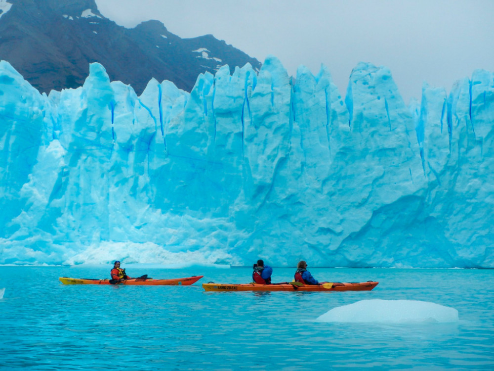 Solo Kayaking Between Glaciers