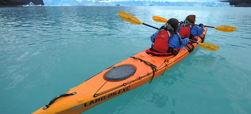 Solo Kayaking Between Glaciers