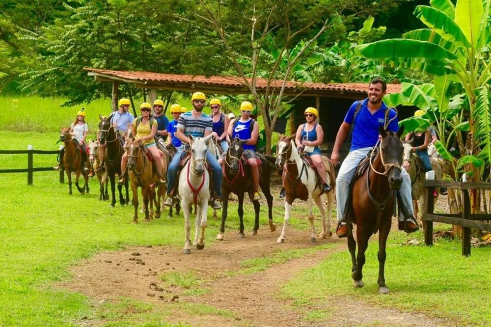 Private Tour Zipline Canopy & Horseback Riding Combo San Jose