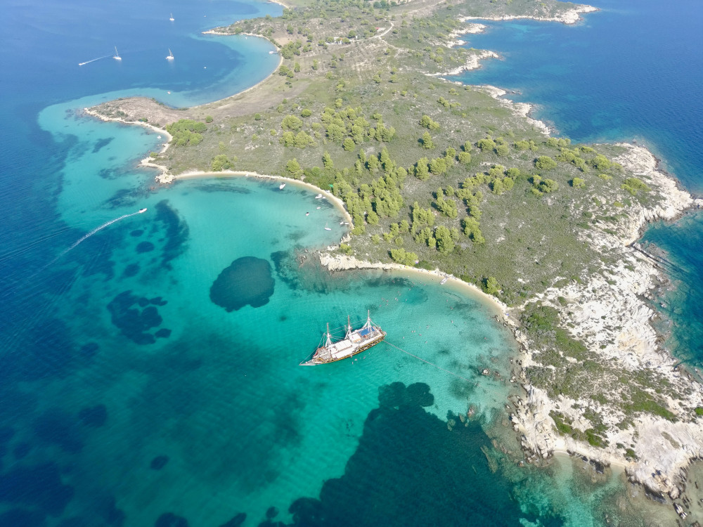 Blue Lagoon Cruise With the Pirate's Boat From Halkidiki