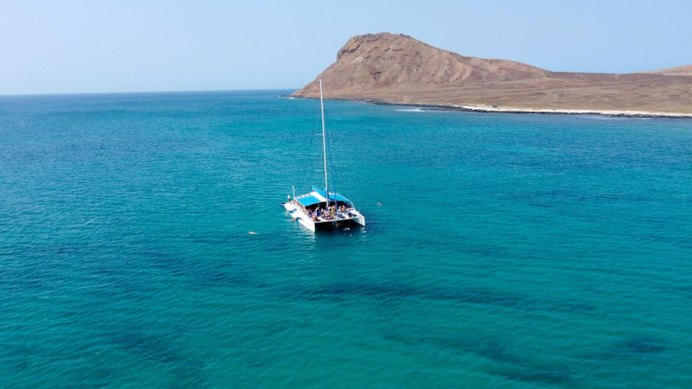 Half-Day Lounge Catamaran Sodade Cruise with Snorkeling in Sal