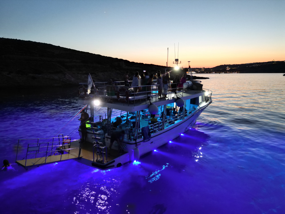 From Mellieha: Two Bay Evening Cruise Visiting Also The Blue Lagoon