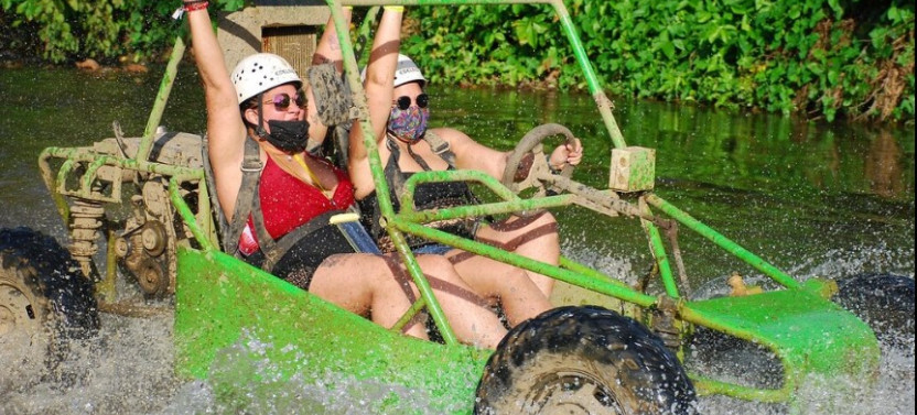 3 Activities in 1 Tour - Horseback Riding, Ziplining, and Dune Buggies