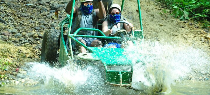 Dune Buggy and Party Boat Small Group Tour
