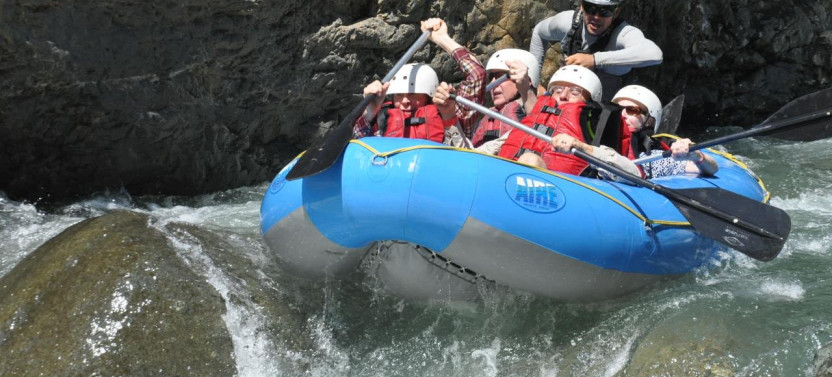 Whitewater Rafting El Chorro Class IV Rapids from Manuel Antonio