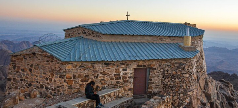 Mount Sinai And St Catherines Monastery From Sharm El Sheikh