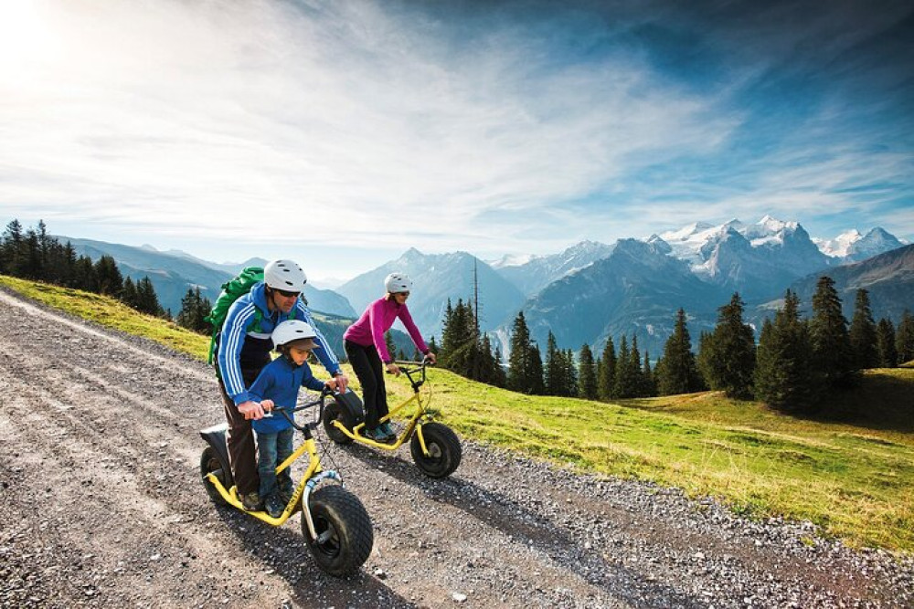 Swiss Alps Monster Scooter & Fondue Private Tour