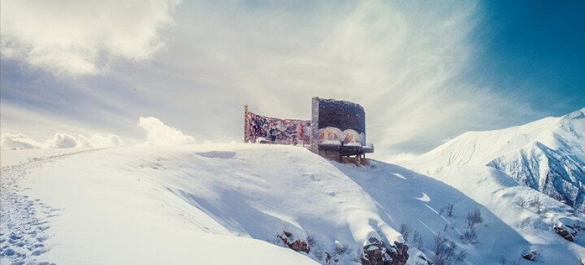 From Tbilisi Daytrip Kazbegi Gudauri & Zhinvali Guided Group Tour