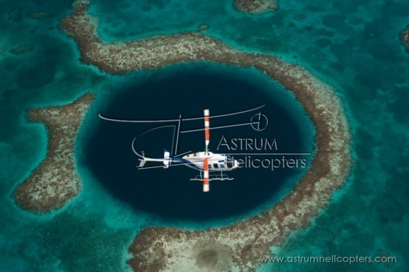 Blue Hole & Turneffe Islands Helicopter Tour