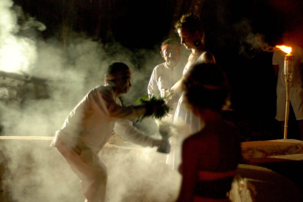 Temazcal Mayan Ritual Tour and Cenote Swim with Yucatecan Dinner