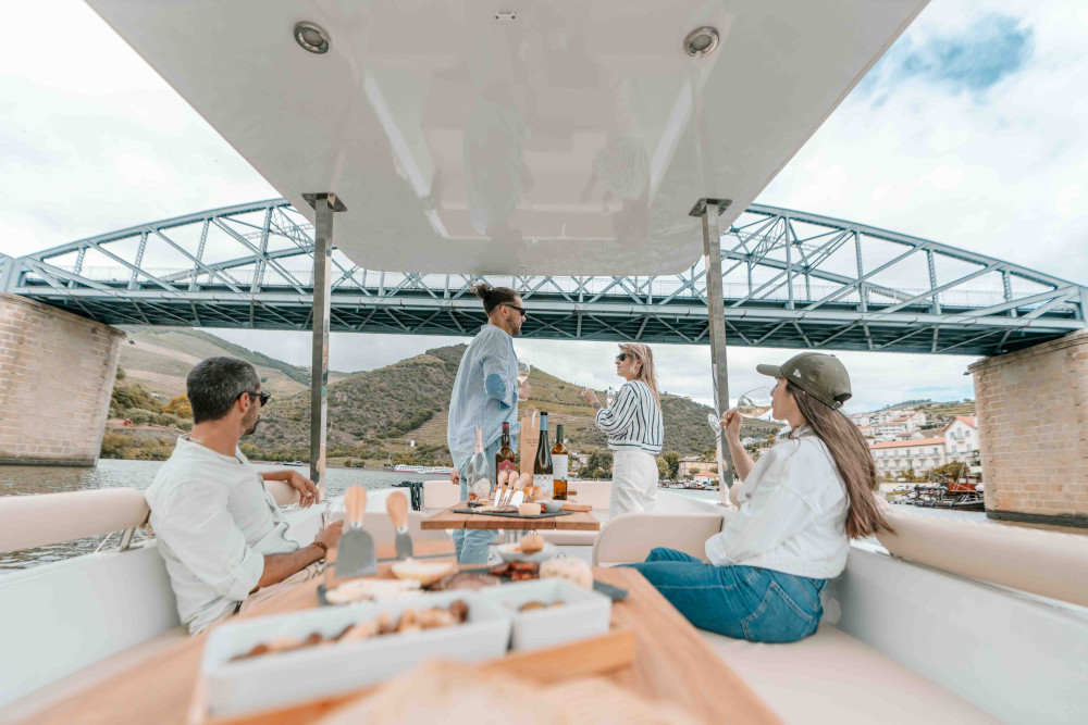 Douro Valley Private 2h Solar Boat Tour Wine Tasting Included