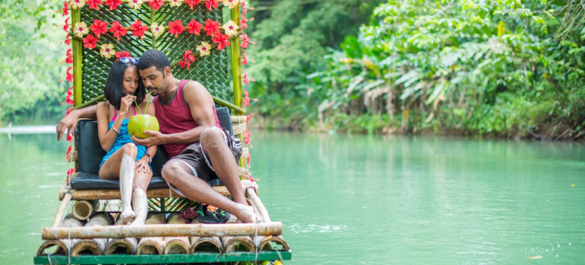 Reggae Bamboo Rafting Experience