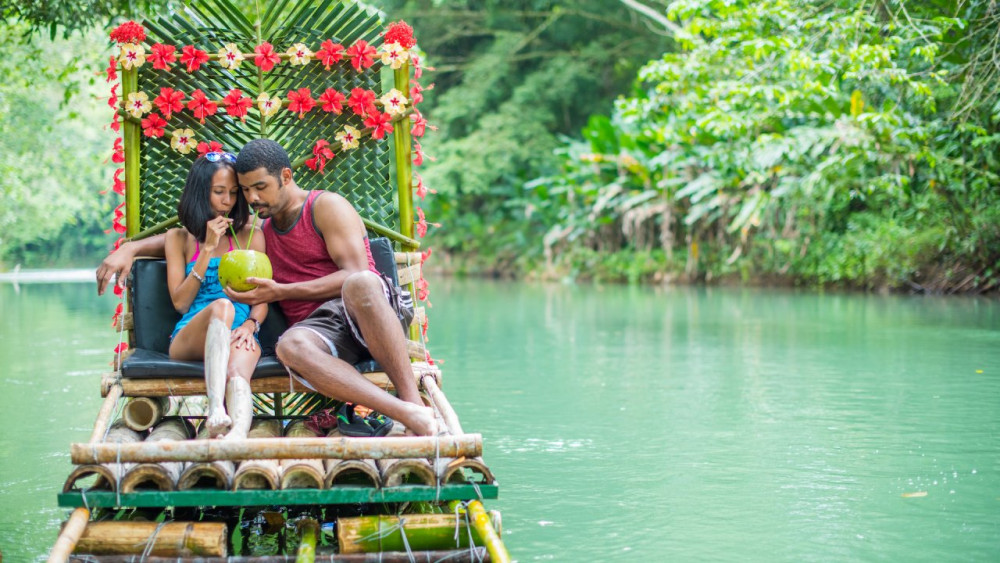 Reggae Bamboo Rafting Experience