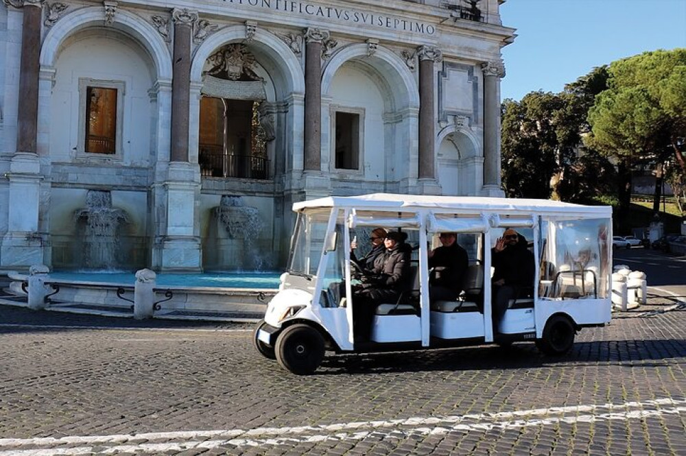 Piazza's, Fountains, Monuments & Basilicas of Rome by Golf Cart