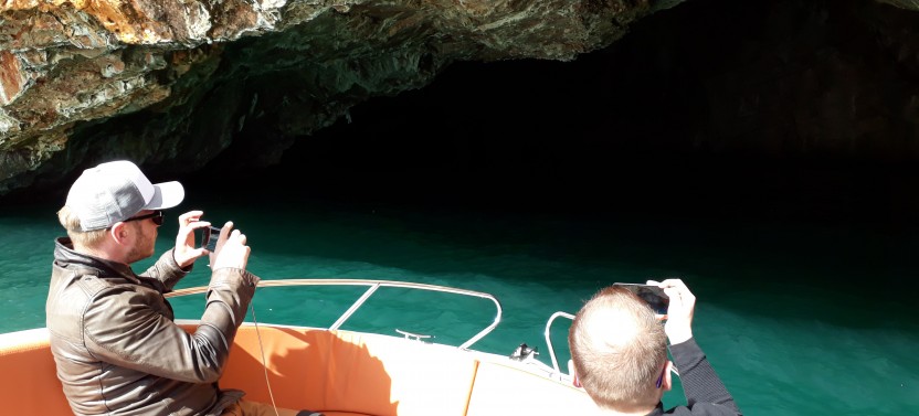 Private Boat Tour: Lady of the Rock, Submarine Base & Blue Cave Swim