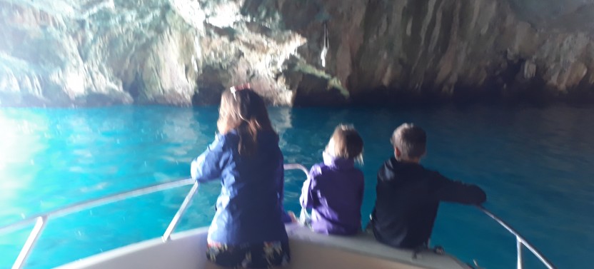 Private Boat Tour: Lady of the Rock, Submarine Base & Blue Cave Swim