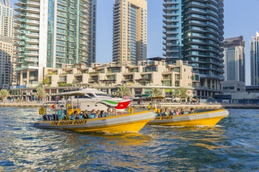 99 Minute - Premium Dubai Marina Yellow Boat Cruise