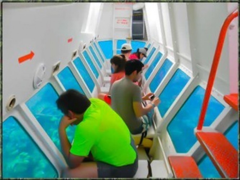 GlassBottom Boat Coxen Hole / Mahogany Bay Project Expedition