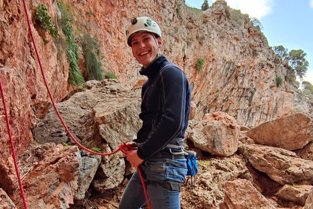 Rock Climbing in Crete with a Guide at Heraklion