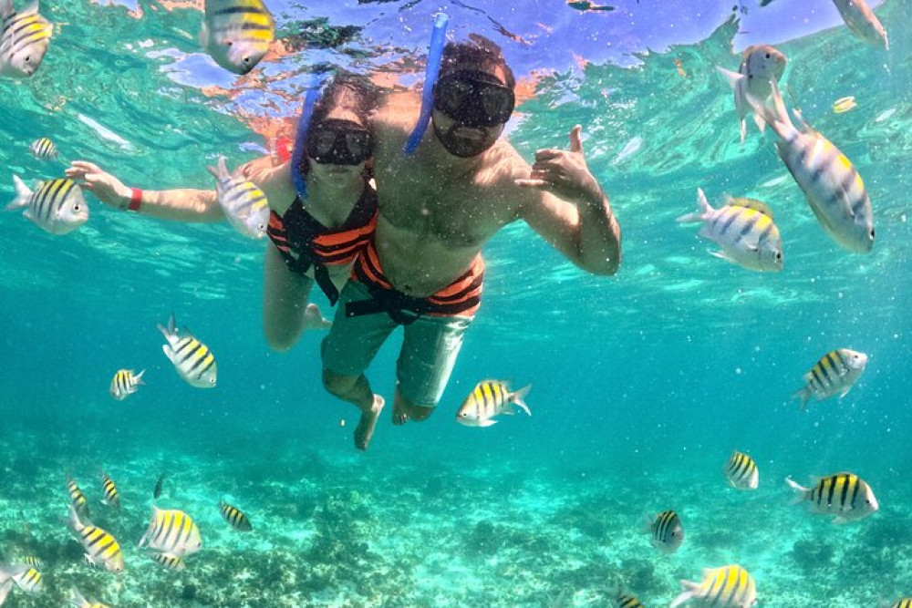 7 Hour Private Catamaran Yacht: Isla Mujeres, Snorkeling & Open Bar