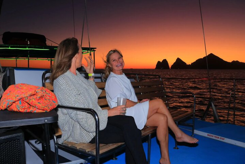 Los Cabos Sunset Catamaran Cruise with an Open Bar and Live Music