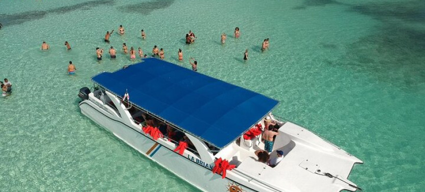 Saona Island Catamaran Cruise With Natural Pool, Lunch & Open Bar