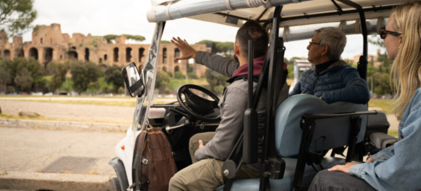 Family Golf Cart Tour of Rome