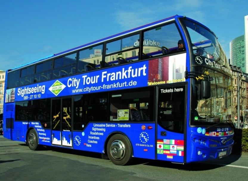 city tour bus in frankfurt