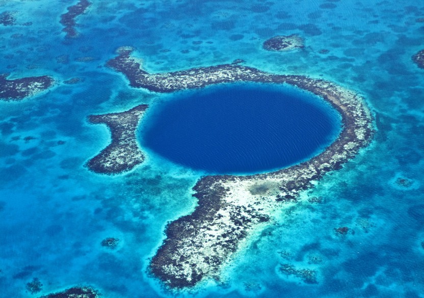 Blue Hole Fly Over From San Pedro (SPR)