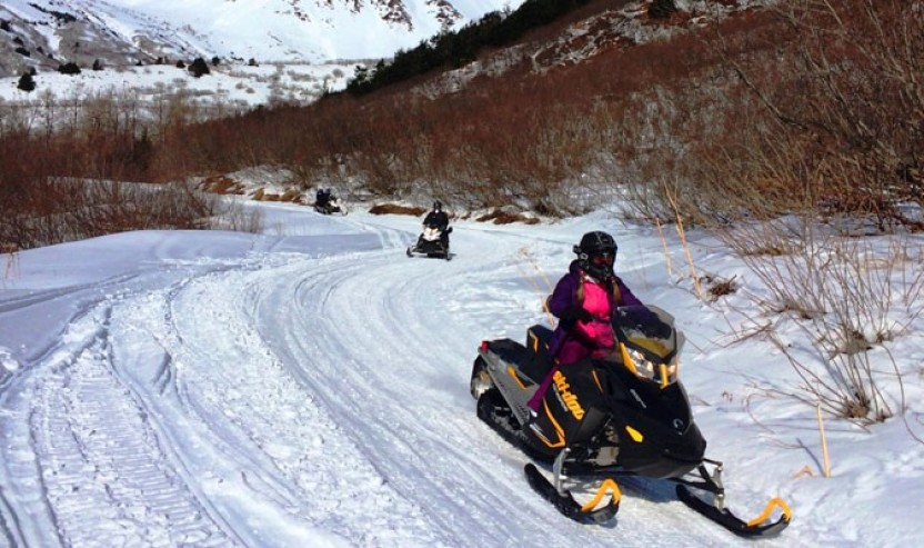Early Season Snow Mobile Tour