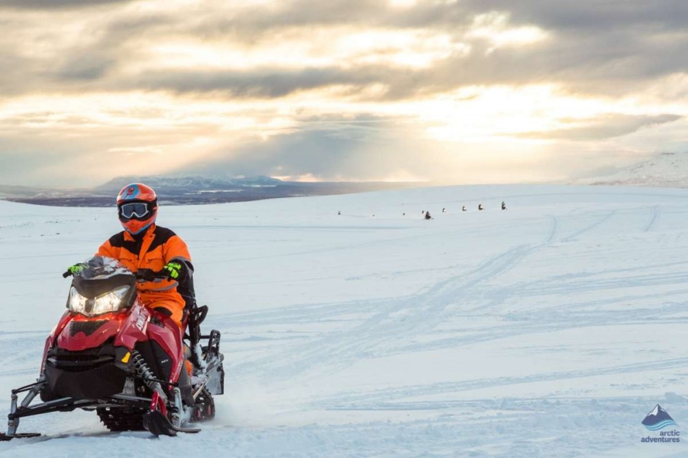 Glacier Snowmobiling from Geysir Area & Skjól