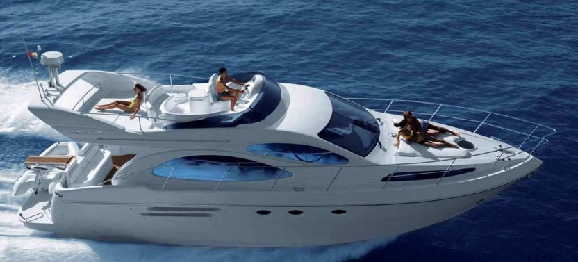 Private Motor Yacht Charter - Barcelona Skyline