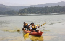 Canoeing on Furnas Lagoon