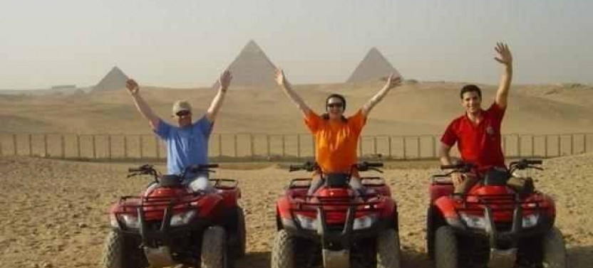 Quad Bike Safari Around Pyramids with Private Transfer