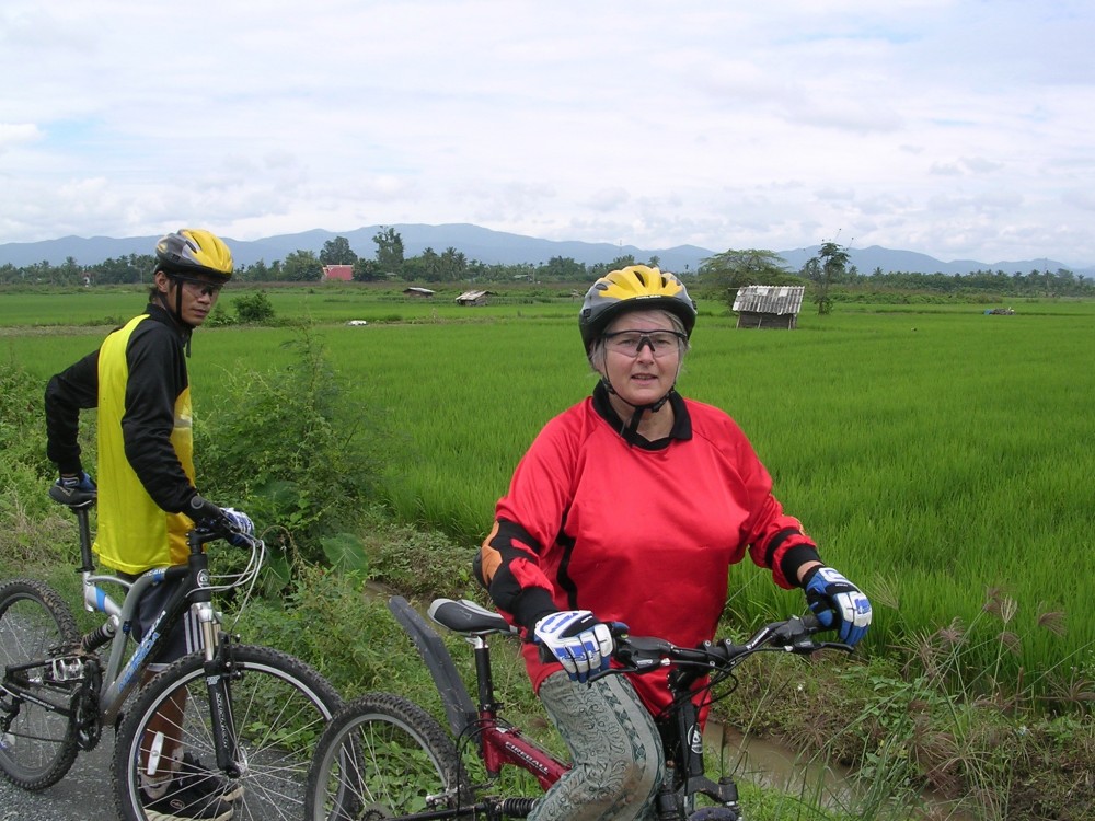 Rice Field Vision Road Bike Ride