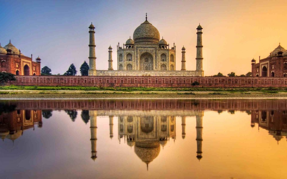 sfondo del Taj Mahal per il desktop