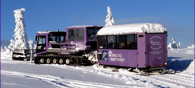 Wintertime Amethyst Mine Visit from Rovaniemi