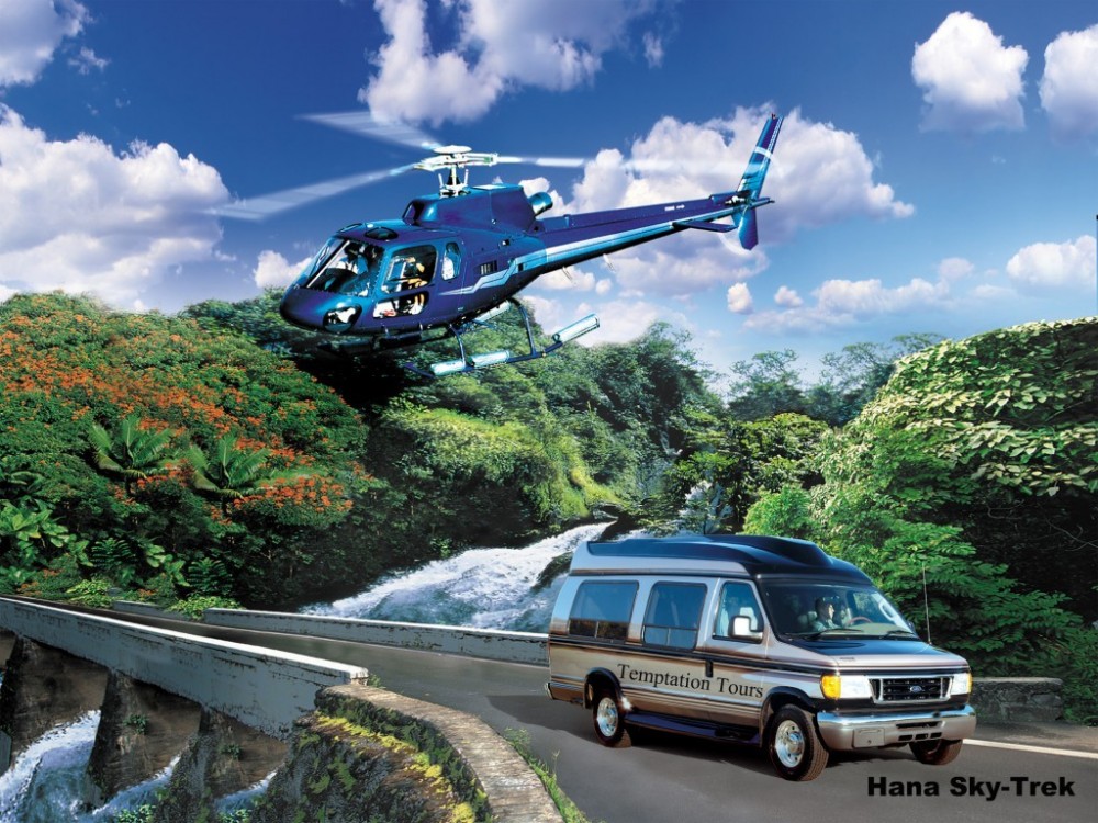 Hana Morning Sky-Trek: Helicopter + Road to Hana Sightseeing Tour