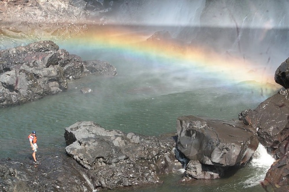 Swimming Below Victoria falls