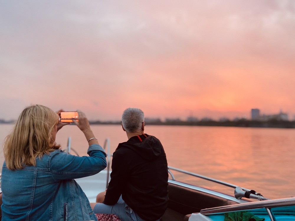 Romantic Sunset Cocktail Sail by Luxury Speedboat Private Tour