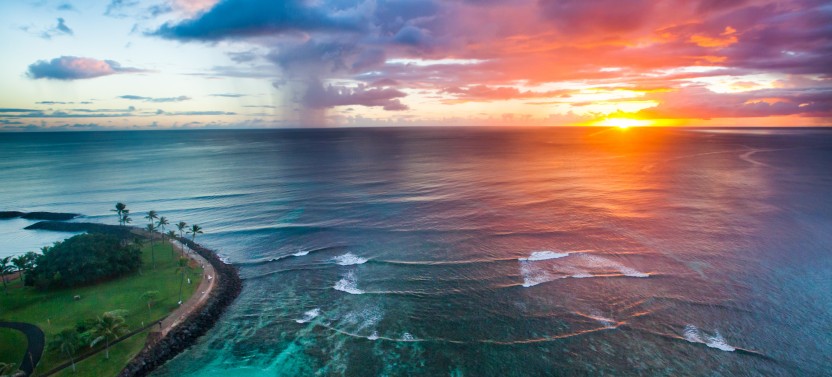 Waikiki Sunset - 50 Minute Helicopter Flight (Seasonal)